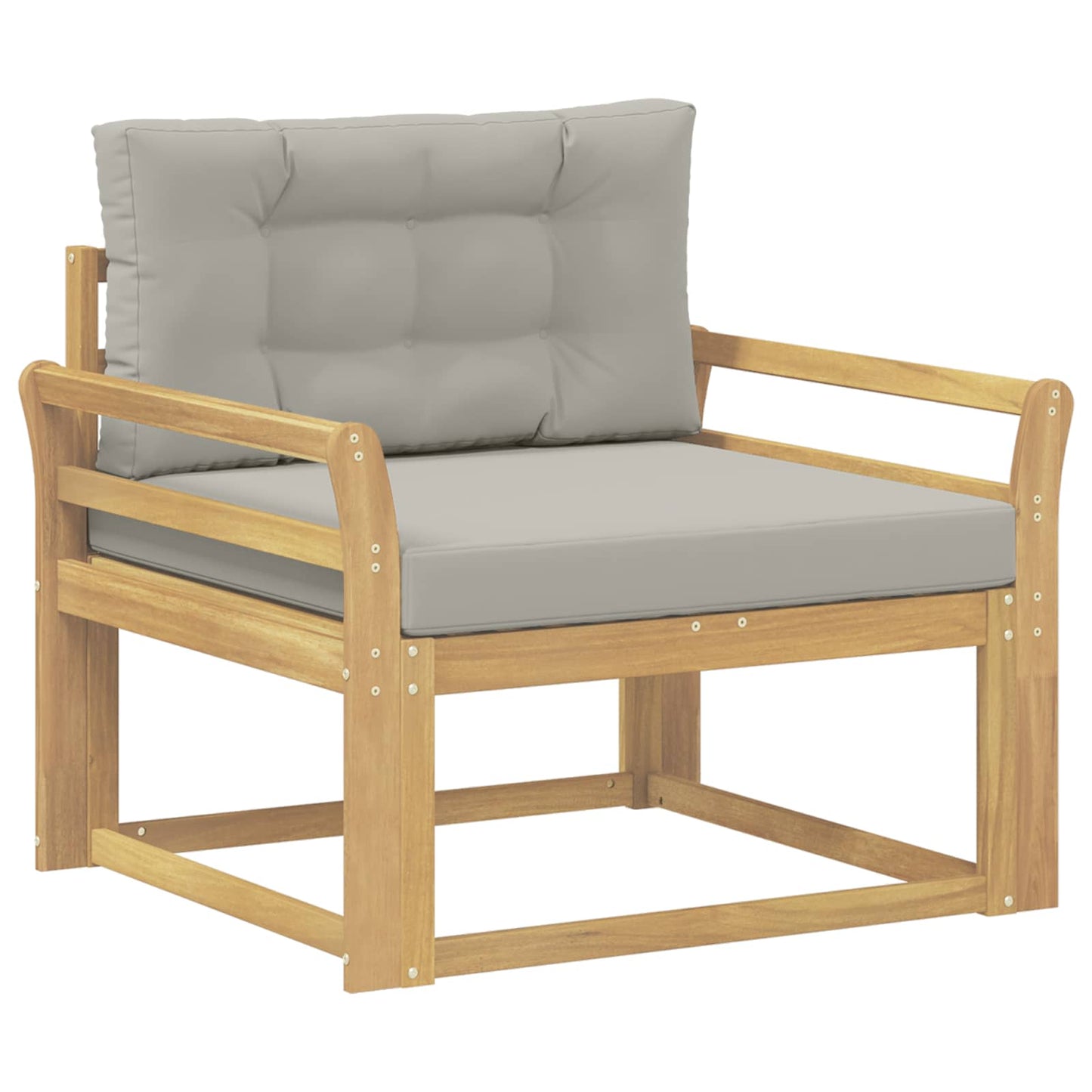 Udendørs Mellem Sofa Polyester Hvid
