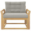 Udendørs Mellem Sofa Polyester Hvid
