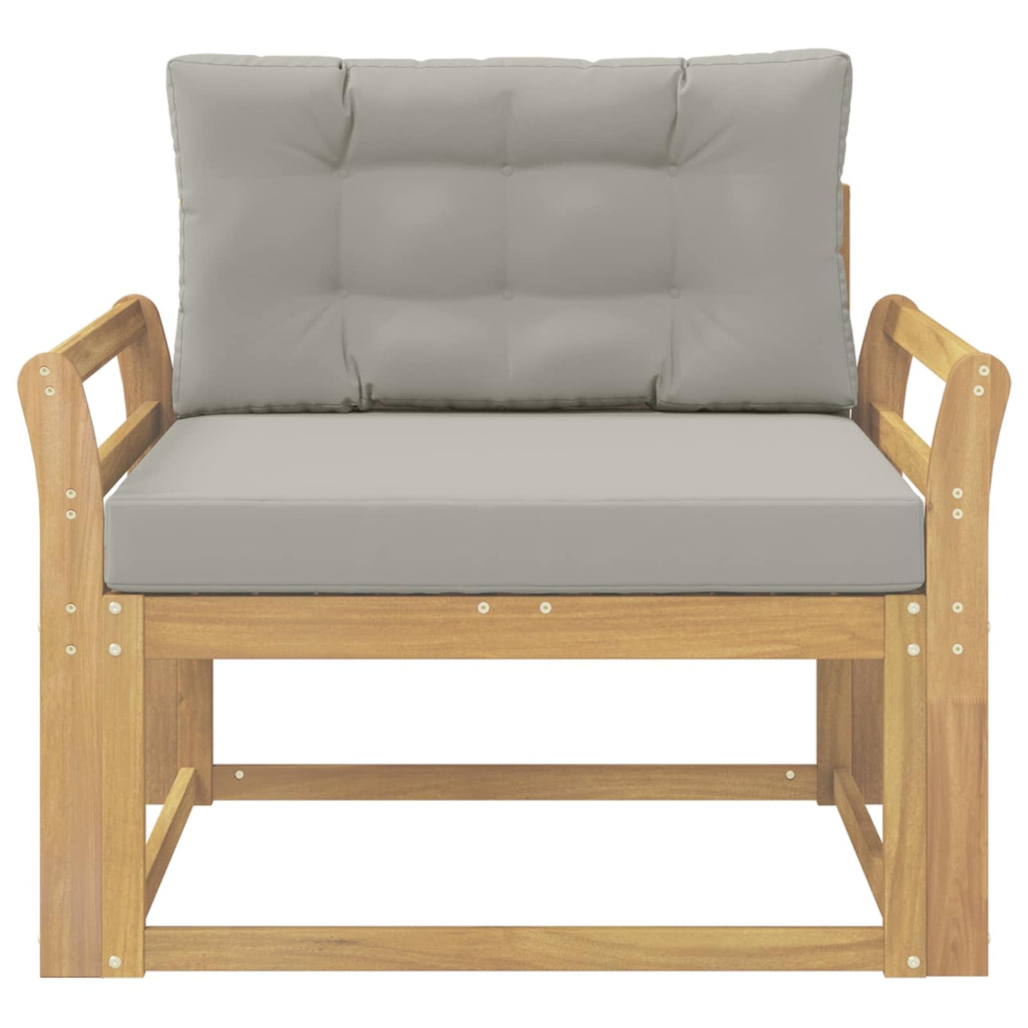 Udendørs Mellem Sofa Polyester Hvid