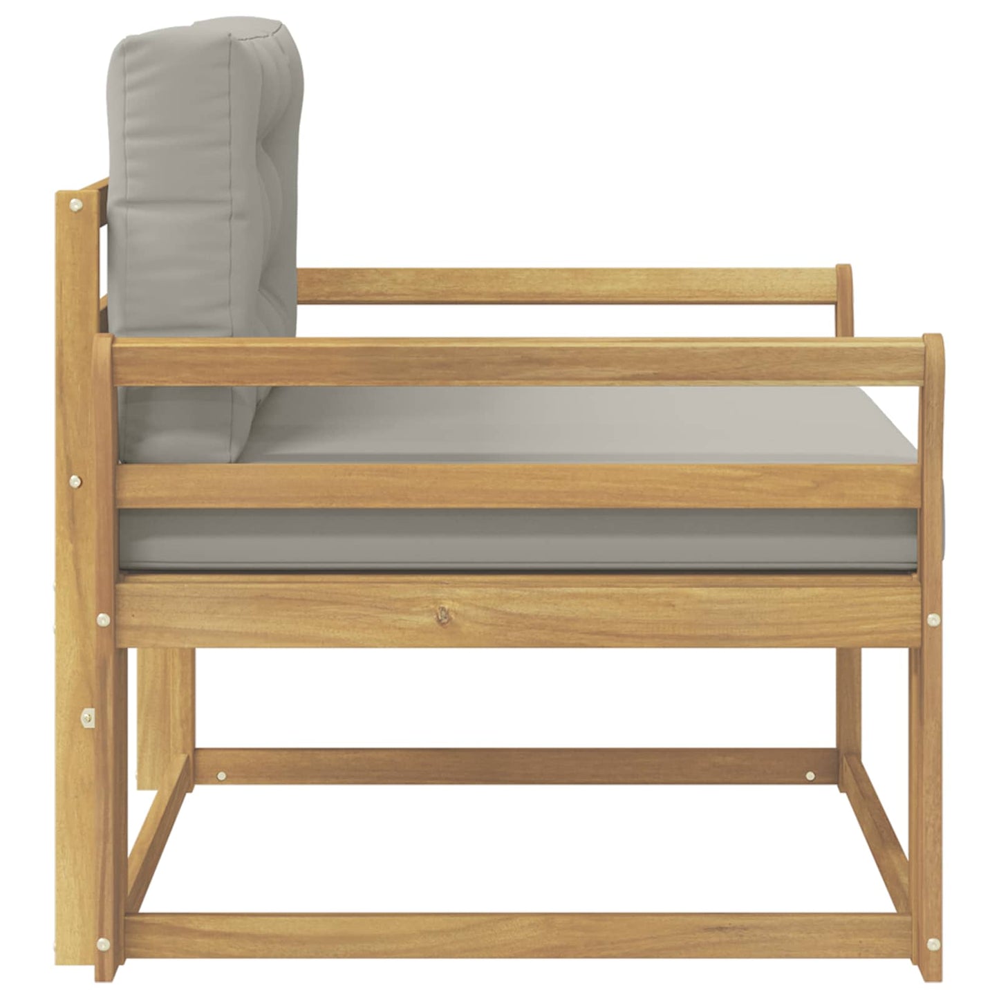 Udendørs Mellem Sofa Polyester Hvid