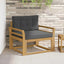 Udendørs Mellem Sofa Polyester Hvid