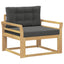 Udendørs Mellem Sofa Polyester Hvid