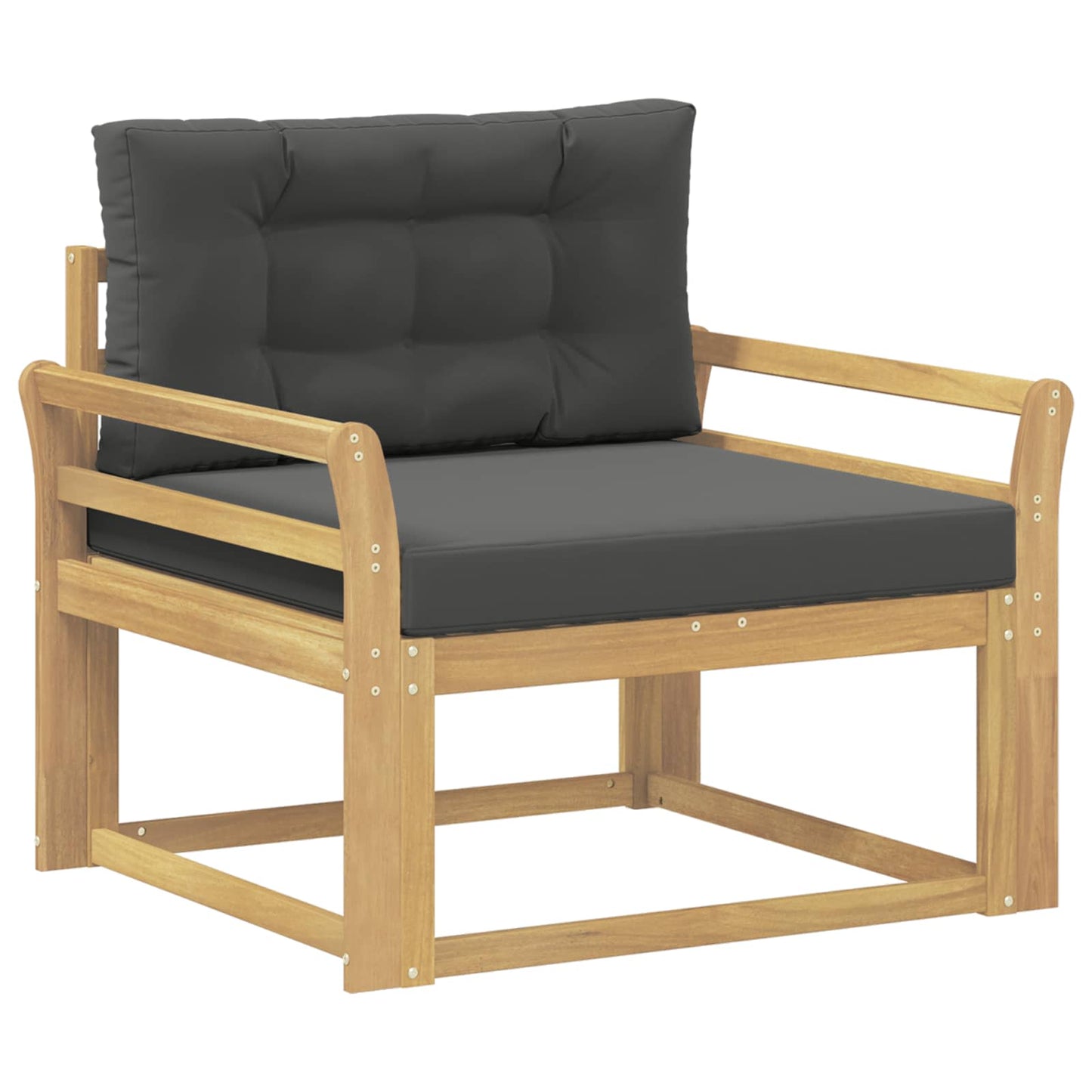 Udendørs Mellem Sofa Polyester Hvid