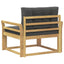 Udendørs Mellem Sofa Polyester Hvid