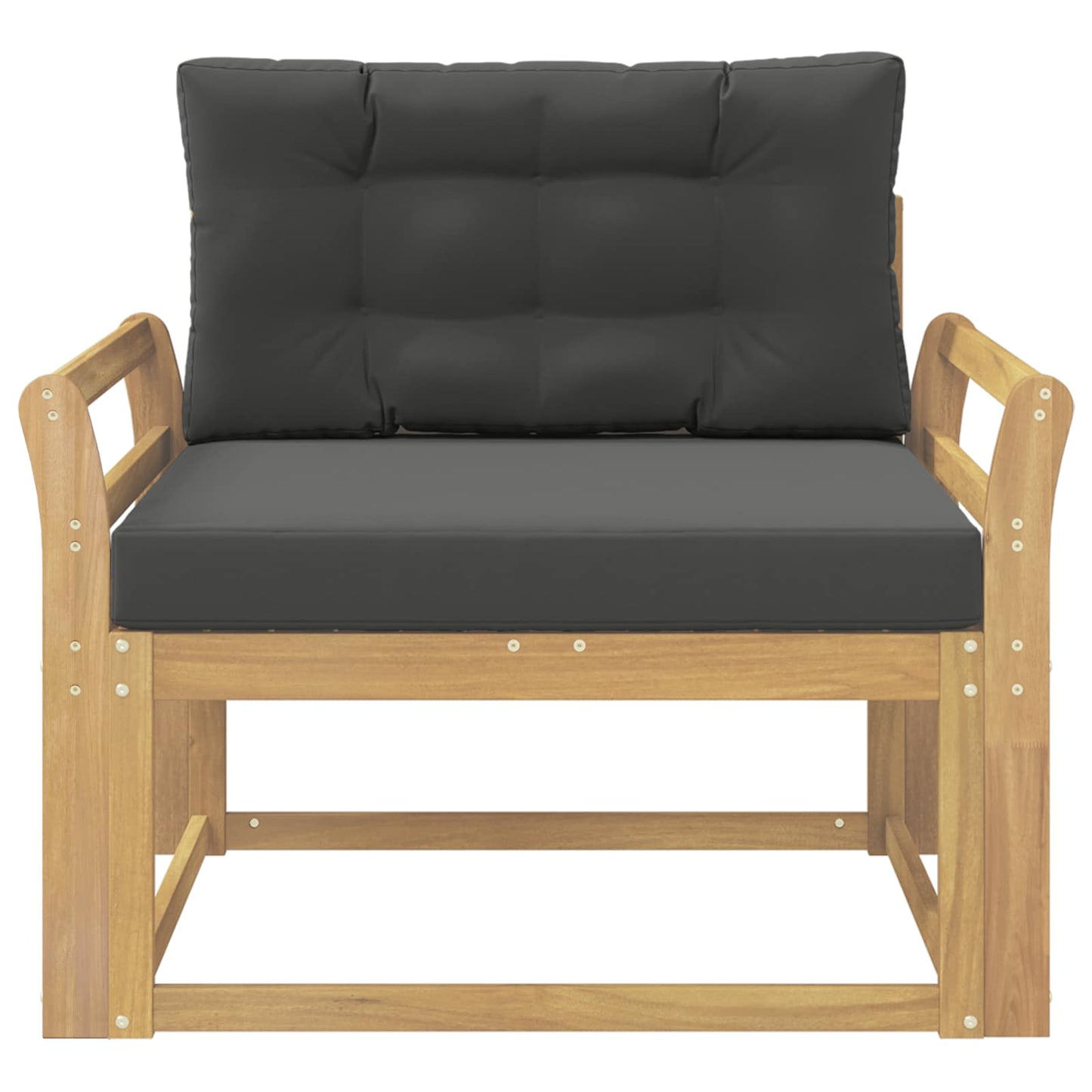 Udendørs Mellem Sofa Polyester Hvid