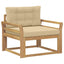 Udendørs Mellem Sofa Polyester Hvid