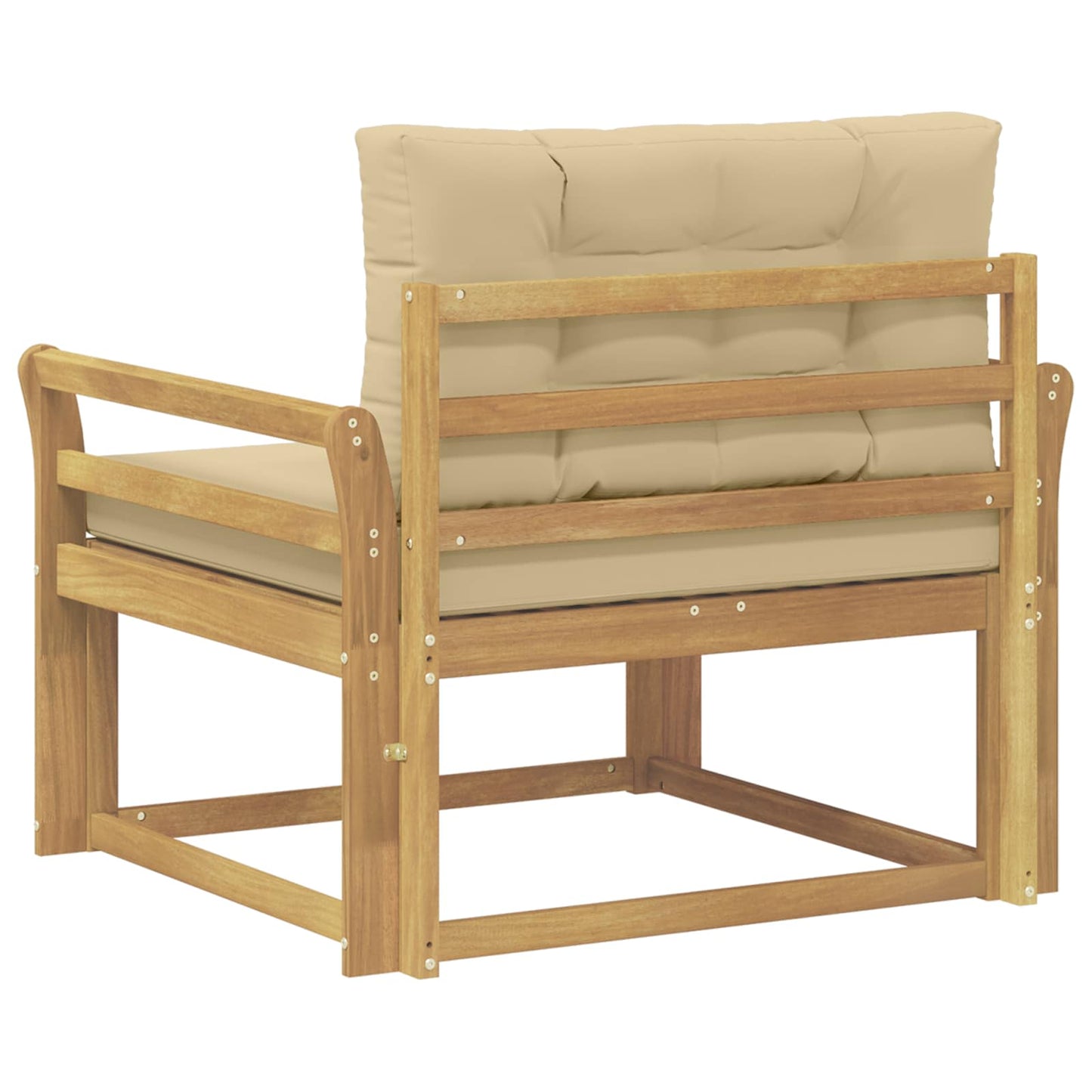 Udendørs Mellem Sofa Polyester Hvid