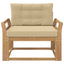 Udendørs Mellem Sofa Polyester Hvid