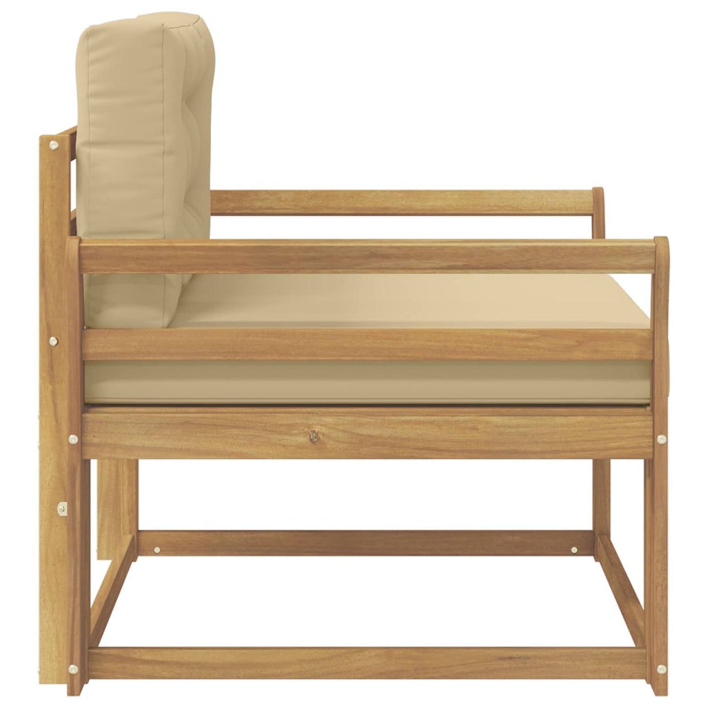 Udendørs Mellem Sofa Polyester Hvid