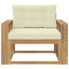 Udendørs Mellem Sofa Polyester Hvid