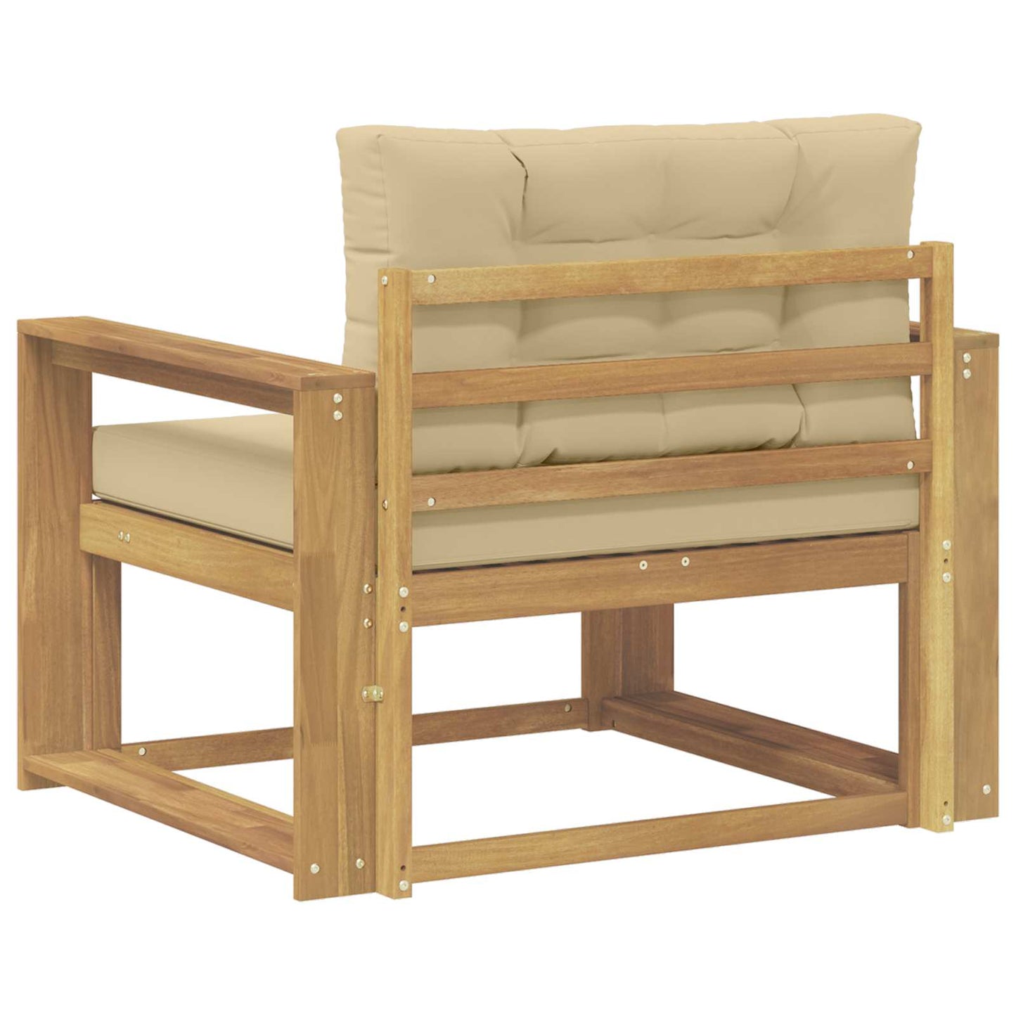 Udendørs Mellem Sofa Polyester Hvid