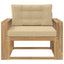 Udendørs Mellem Sofa Polyester Hvid