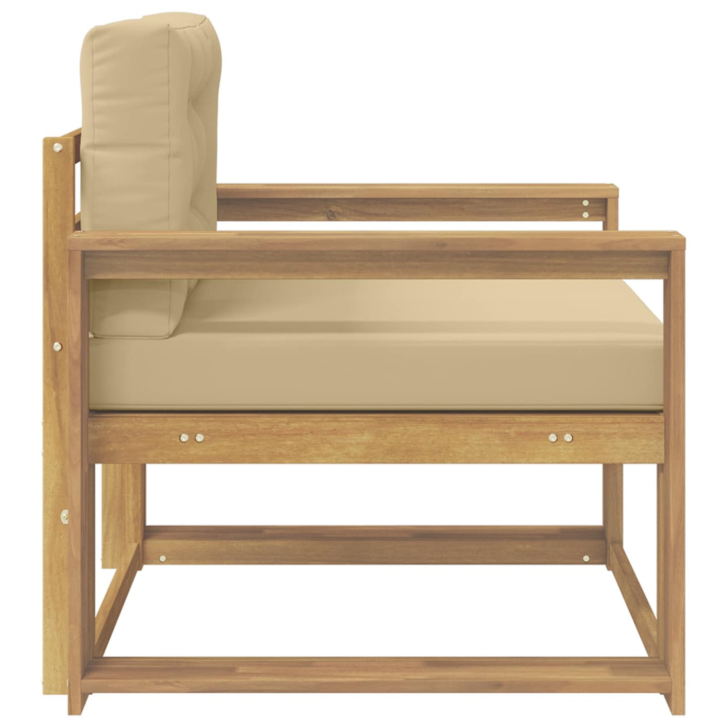 Udendørs Mellem Sofa Polyester Hvid