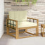 Udendørs Mellem Sofa Polyester Hvid