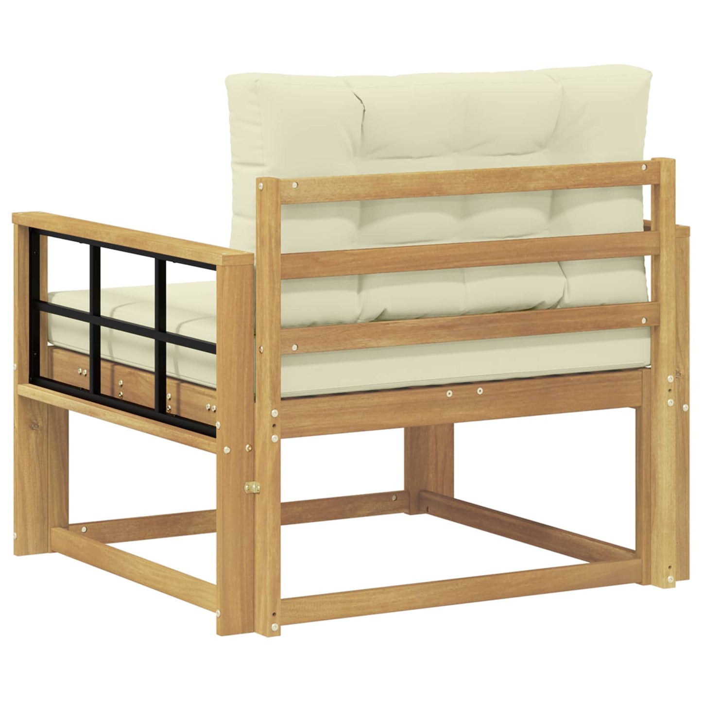 Udendørs Mellem Sofa Polyester Hvid