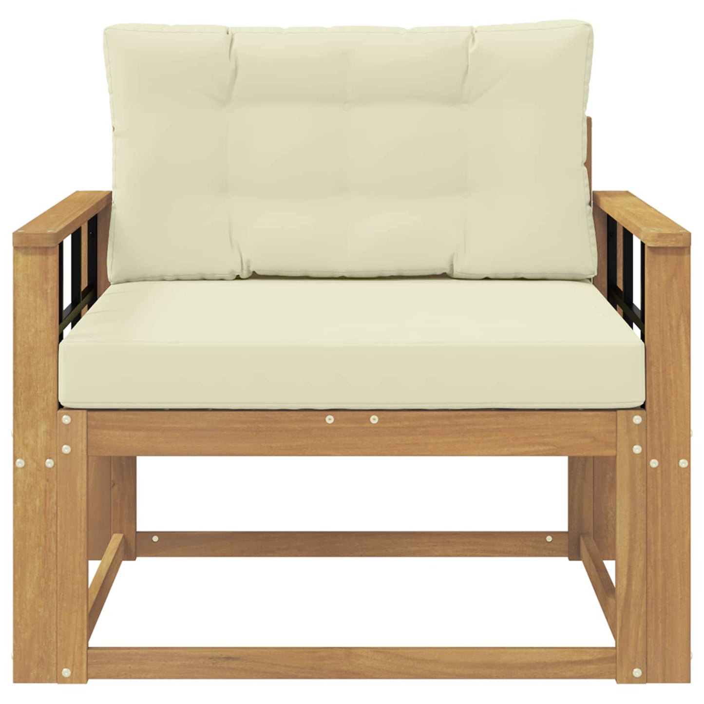Udendørs Mellem Sofa Polyester Hvid