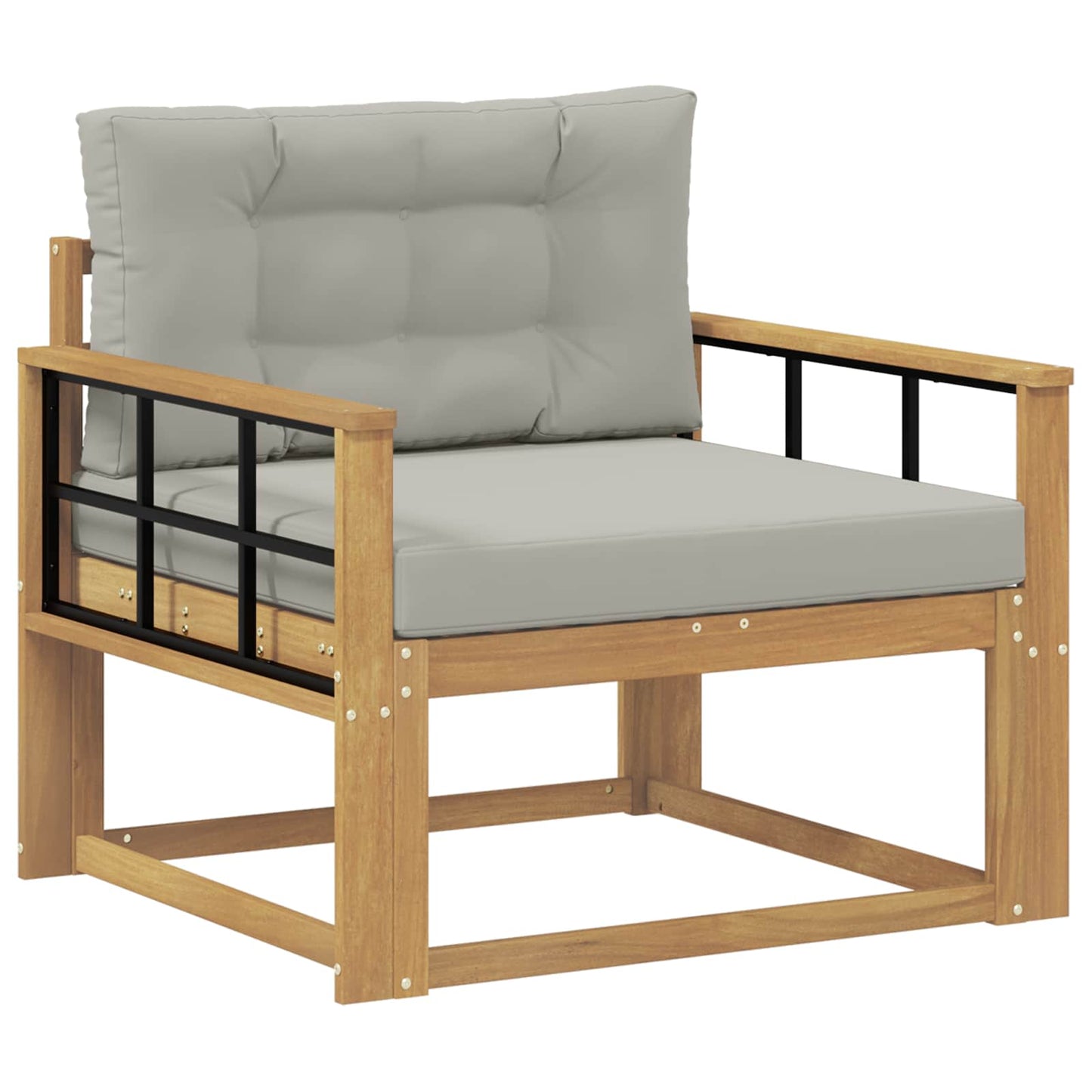 Udendørs Mellem Sofa Polyester Hvid