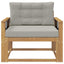 Udendørs Mellem Sofa Polyester Hvid