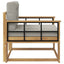 Udendørs Mellem Sofa Polyester Hvid