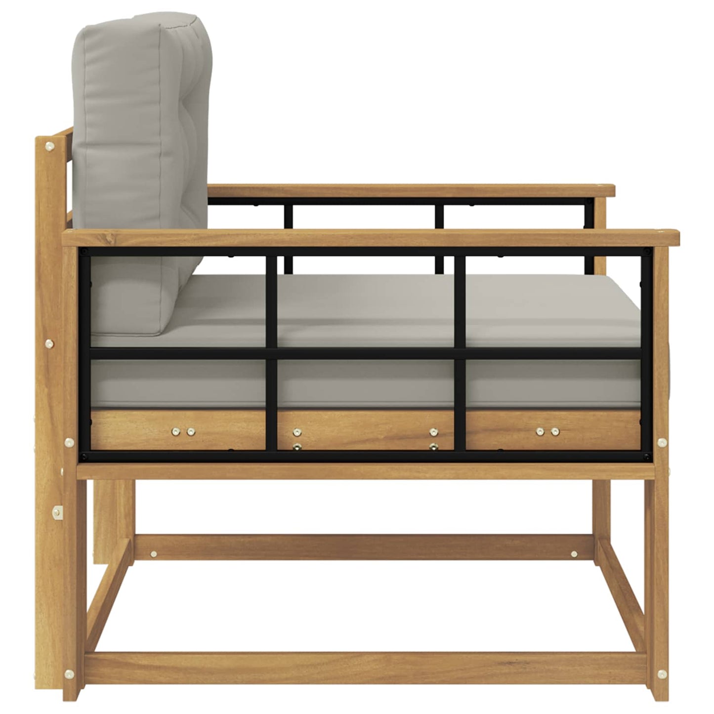 Udendørs Mellem Sofa Polyester Hvid
