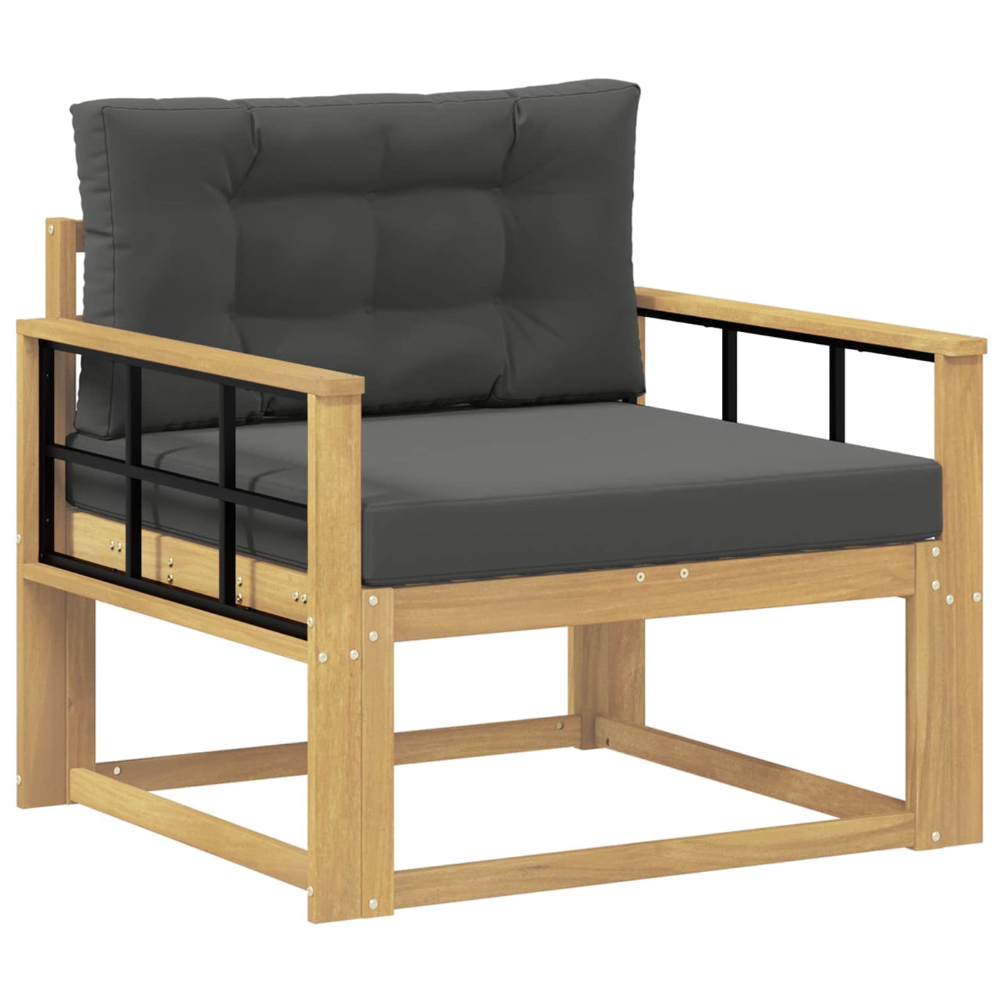 Udendørs Mellem Sofa Polyester Hvid