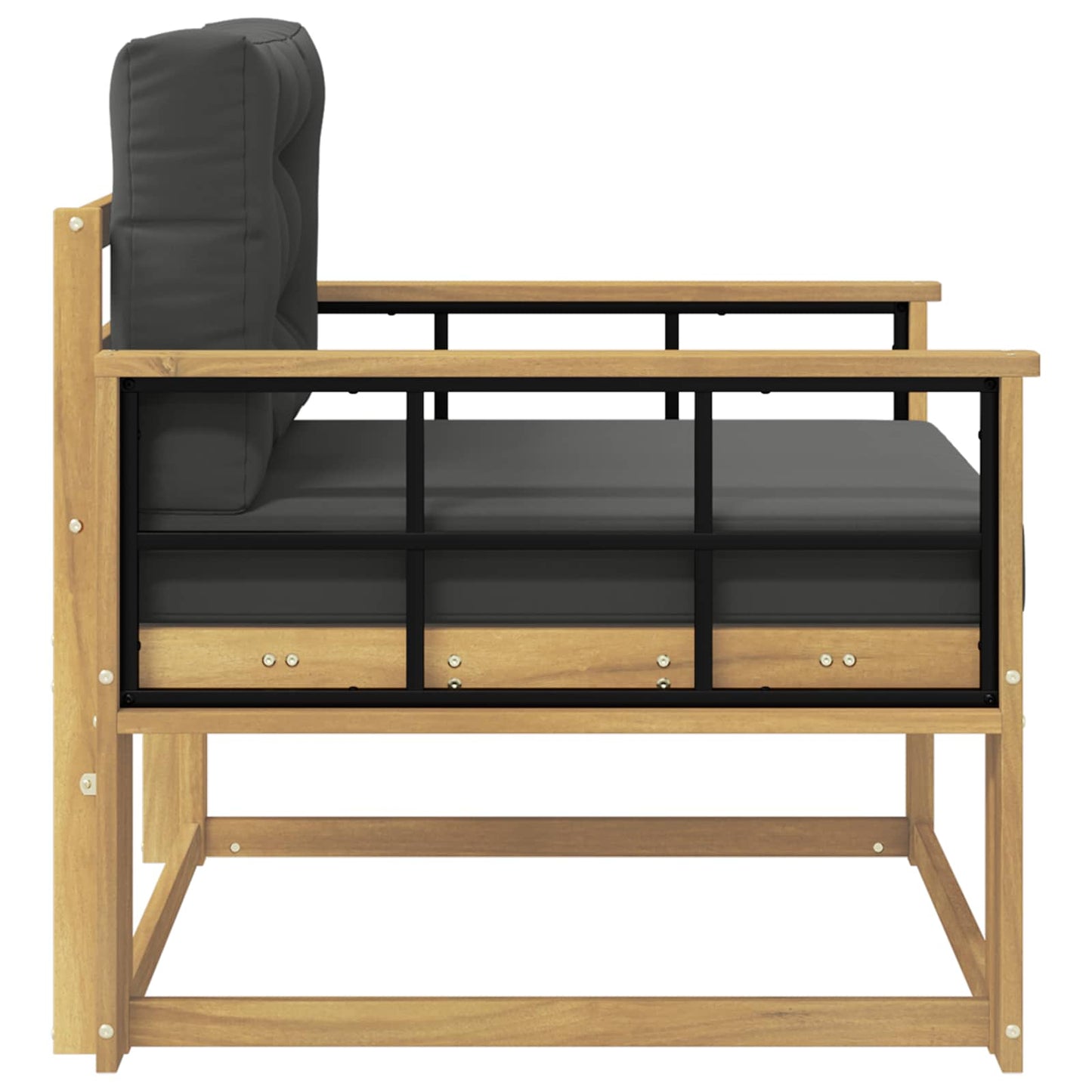 Udendørs Mellem Sofa Polyester Hvid