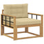 Udendørs Mellem Sofa Polyester Hvid