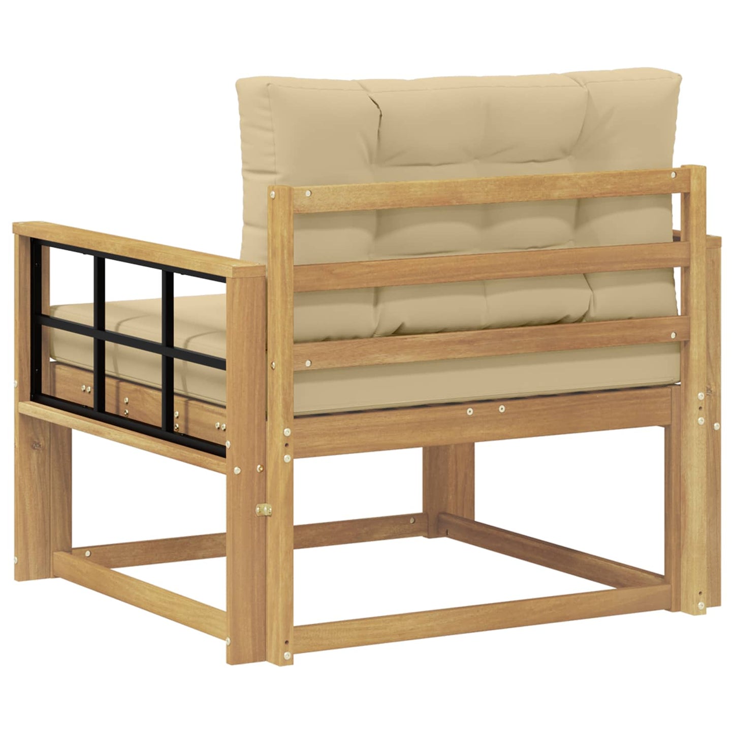 Udendørs Mellem Sofa Polyester Hvid