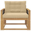 Udendørs Mellem Sofa Polyester Hvid