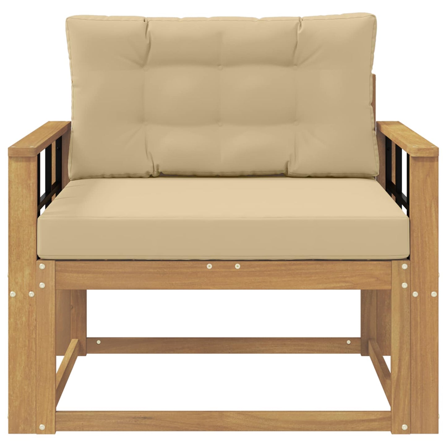 Udendørs Mellem Sofa Polyester Hvid