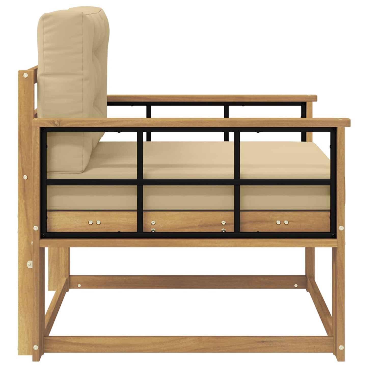 Udendørs Mellem Sofa Polyester Hvid