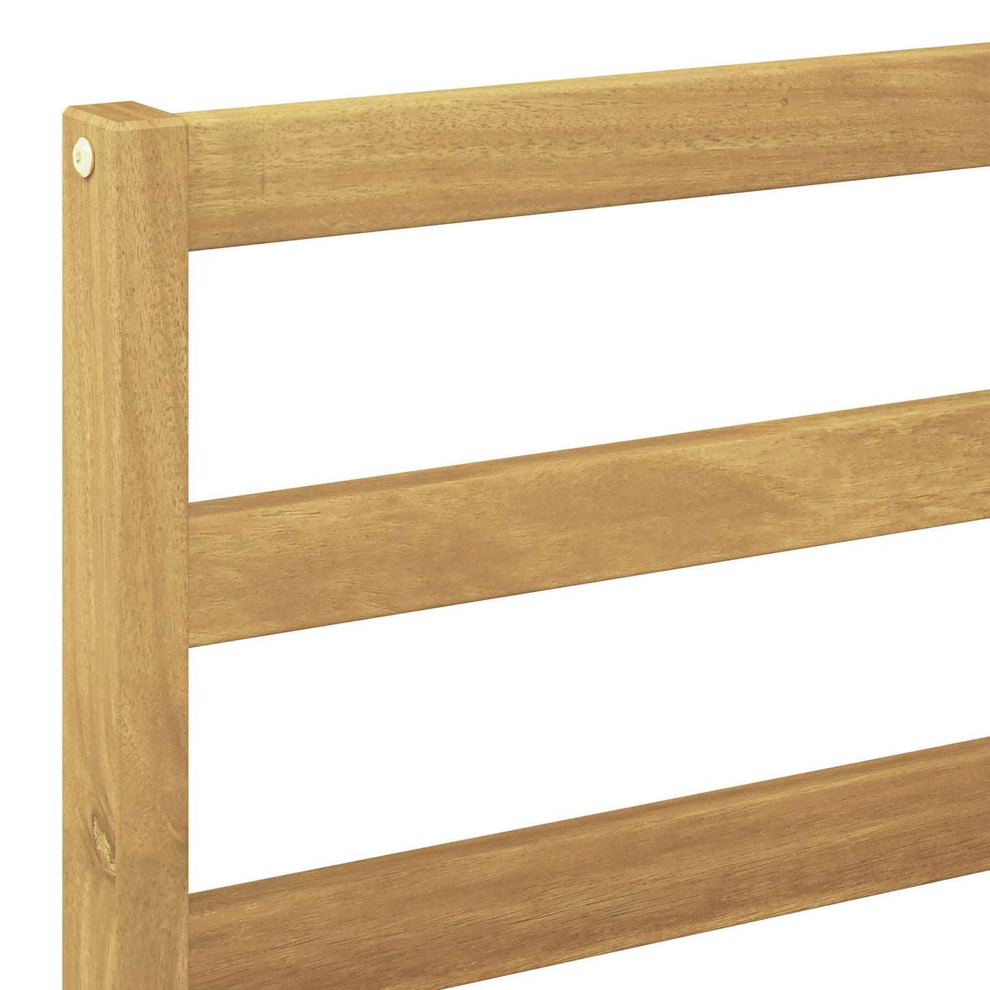 Udendørs Mellem Sofa Massivt Akacietræ Hvid