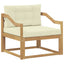 Udendørs Mellem Sofa Polyester Hvid