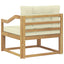 Udendørs Mellem Sofa Polyester Hvid
