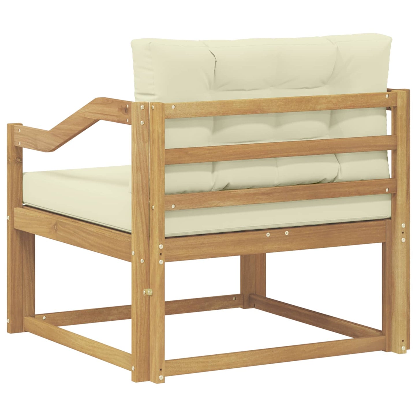 Udendørs Mellem Sofa Polyester Hvid