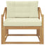 Udendørs Mellem Sofa Polyester Hvid