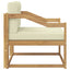 Udendørs Mellem Sofa Polyester Hvid