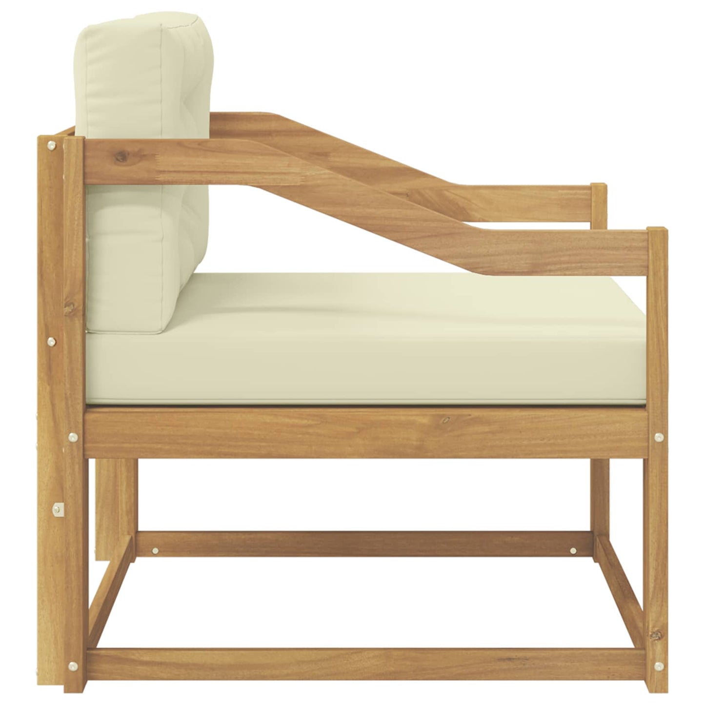 Udendørs Mellem Sofa Polyester Hvid