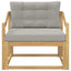 Udendørs Mellem Sofa Polyester Hvid