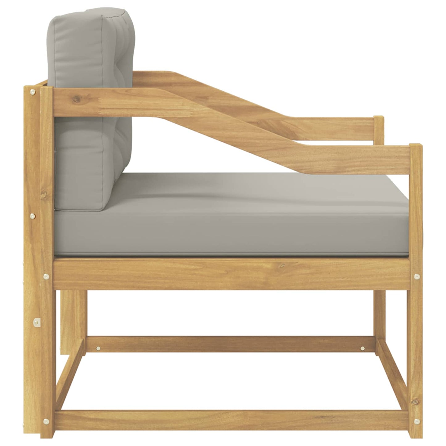 Udendørs Mellem Sofa Polyester Hvid