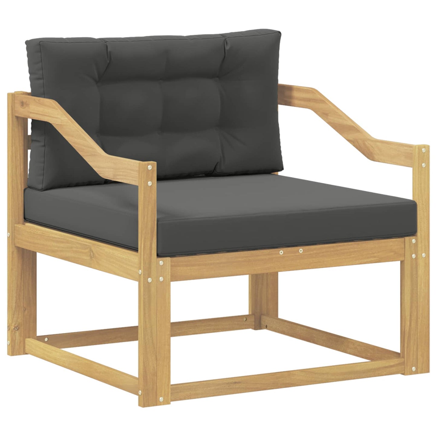 Udendørs Mellem Sofa Polyester Hvid