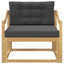 Udendørs Mellem Sofa Polyester Hvid