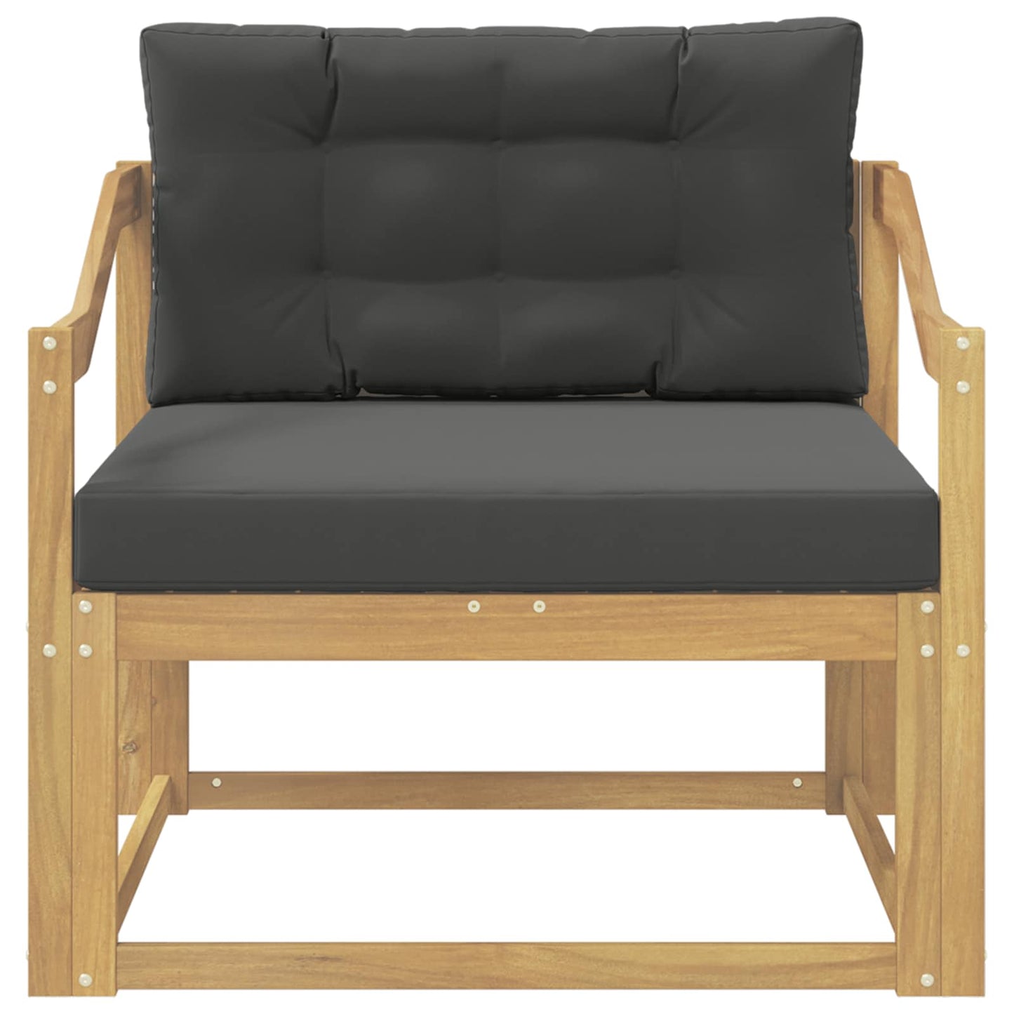 Udendørs Mellem Sofa Polyester Hvid