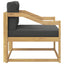 Udendørs Mellem Sofa Polyester Hvid