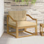 Udendørs Mellem Sofa Polyester Hvid