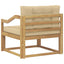 Udendørs Mellem Sofa Polyester Hvid