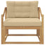 Udendørs Mellem Sofa Polyester Hvid
