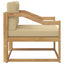 Udendørs Mellem Sofa Polyester Hvid