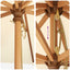 Havesol Ø 300 x 248 cm Massiv Eucalyptus Træ Cremehvid