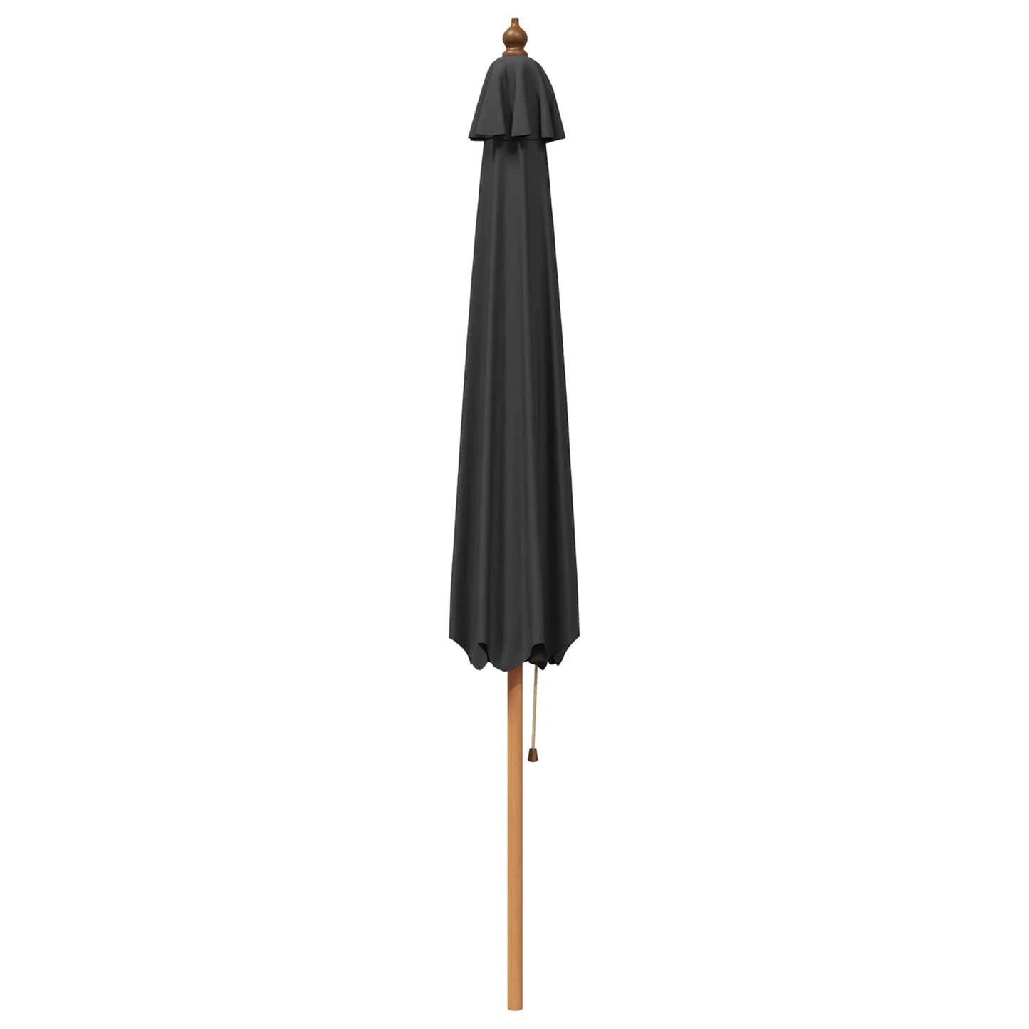 Havesol Ø 300 x 248 cm Massiv Eucalyptus Træ Antracit